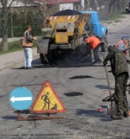 "Народная толока" на проезжей части