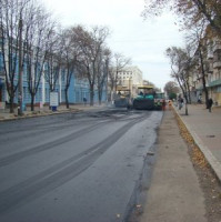 Модный асфальт в центре Черкасс