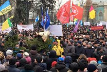 Предприниматели и аграрии Черкасщины протестовали в Киеве против "диверсионного" закона