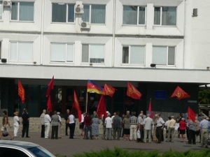 день флага в Черкассах - митинг оппозиции