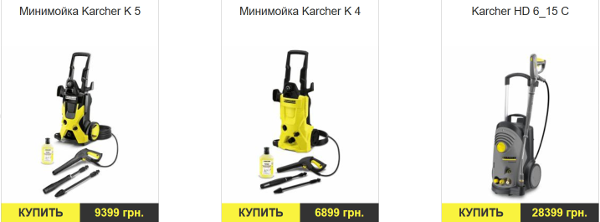 модельный ряд моек Karcher