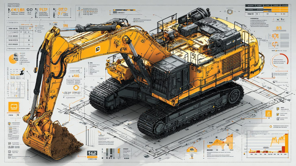 Схема расчета производительности экскаватора с формулой