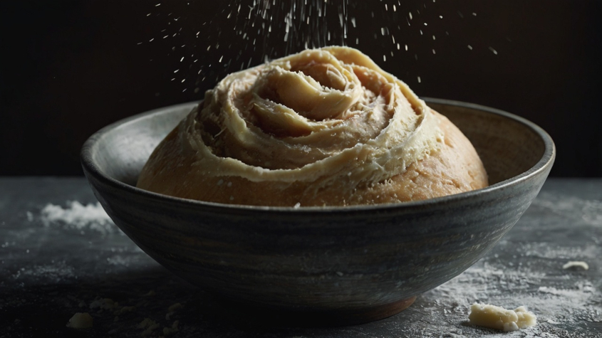 тесто в миске