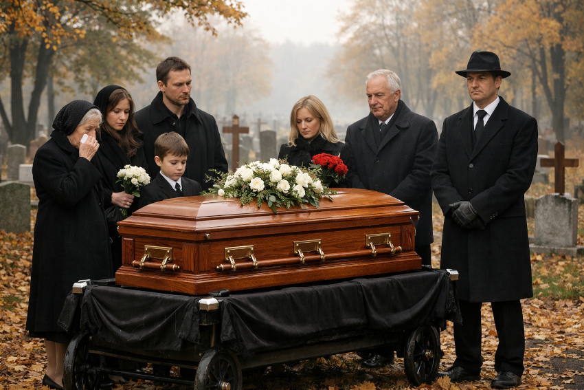 Похороны на кладбище
