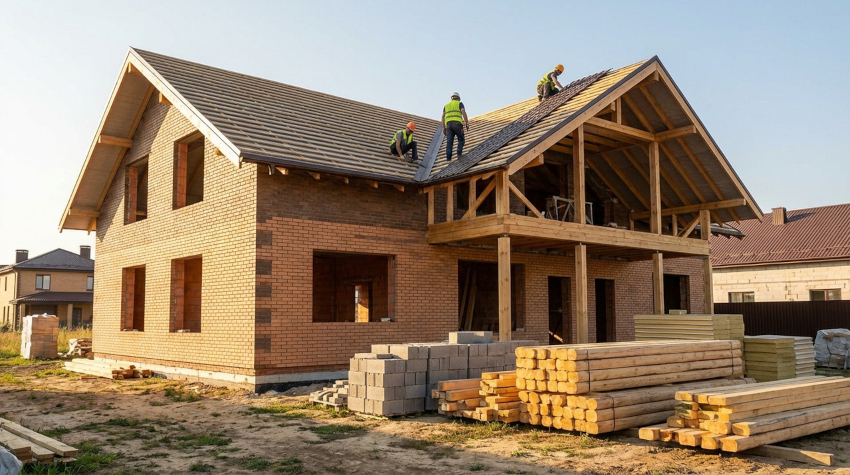 Строительство частного дома с материалами от надежного поставщика