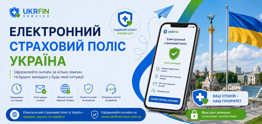 Туристична медична страховка для виїзду до Європи